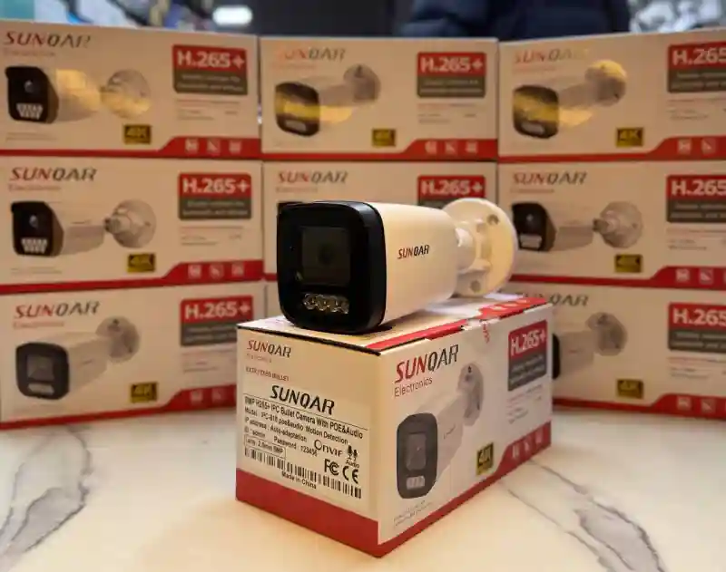 Уличная IP-камера видеонаблюдения SUNQAR (4K, PoE, Audio)