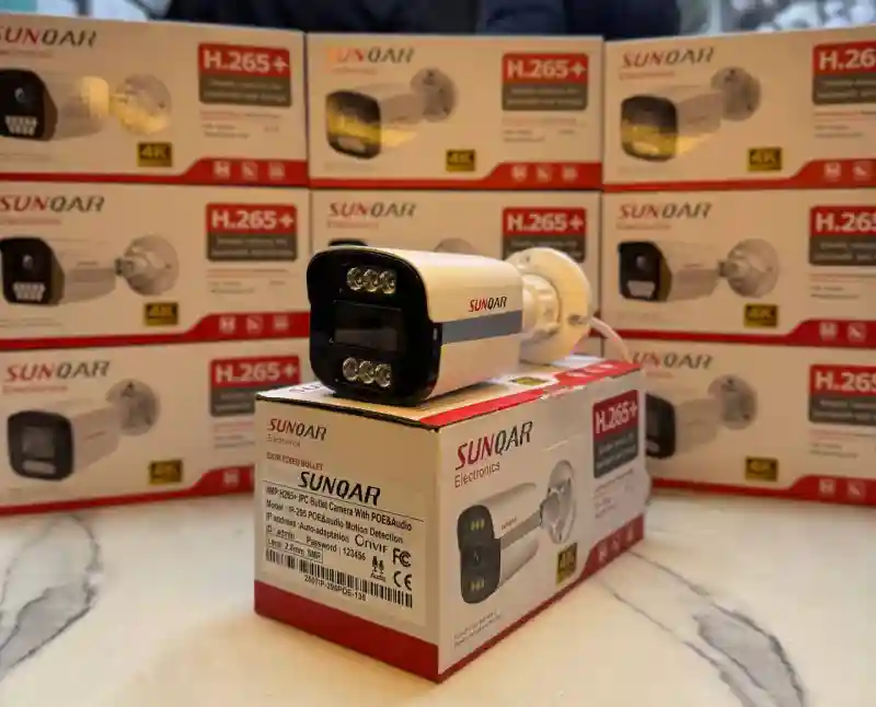 IP-камера видеонаблюдения SUNQAR (4MP/8MP, PoE, Audio, H.265+)