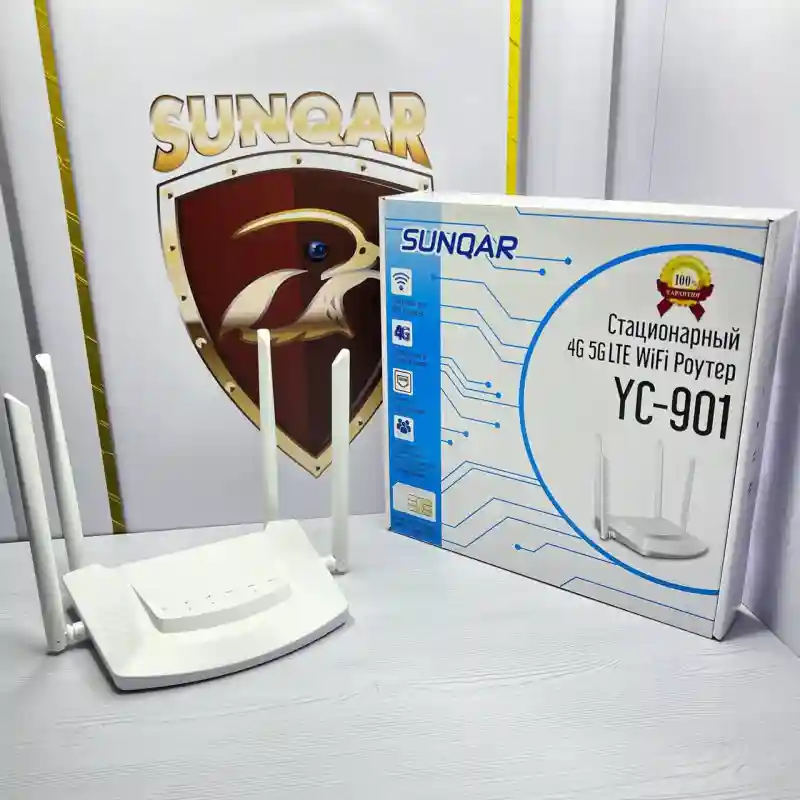 Стационарный 4G/5G Wi-Fi Роутер Sunqar YC-901