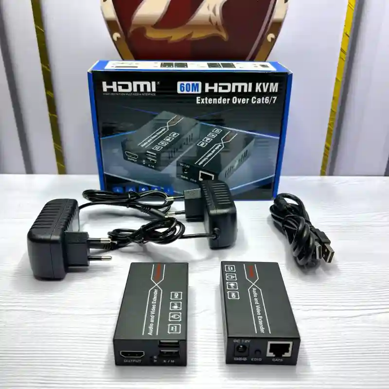 HDMI KVM Extender 60м по витой паре