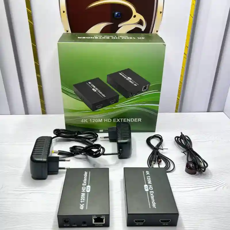 Комплект HDMI удлинителя по витой паре (TX + RX) 4K 120м