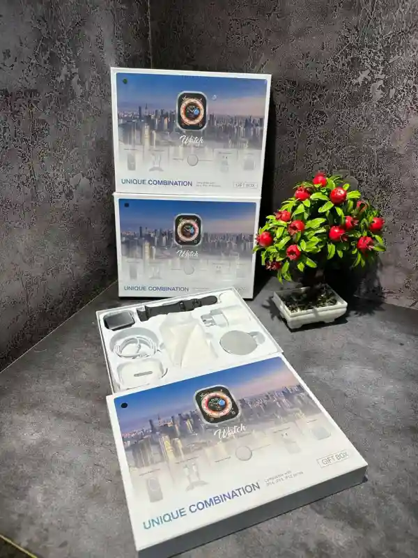 Подарочный набор Smart Watch + AirPods + Power Bank (Unique Combination)