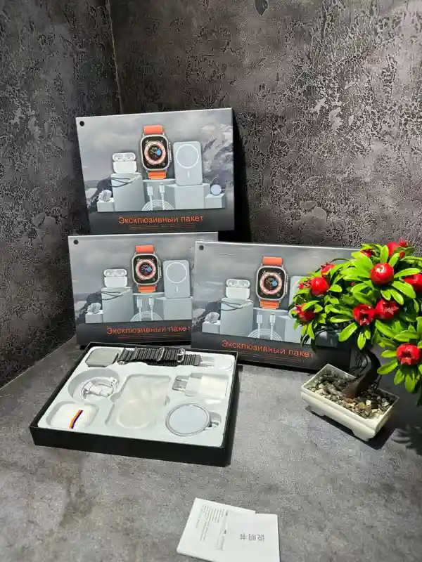 Подарочный набор Smart Watch + AirPods + Power Bank (Unique Combination)