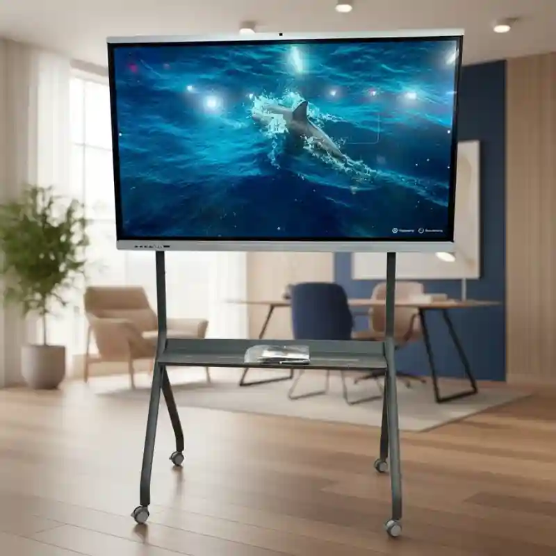 Интерактивная панель на мобильной стойке