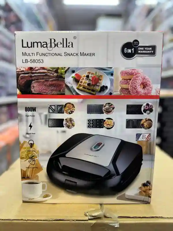 Мультимейкер Luma Bella LB-58053 6 в 1, черный-серебристый