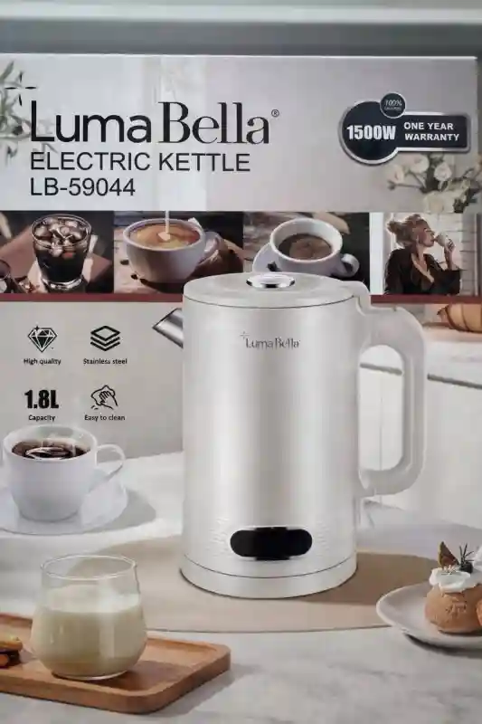 Электрический чайник Luma Bella LB-59044, 1500 Вт, 1.8 л