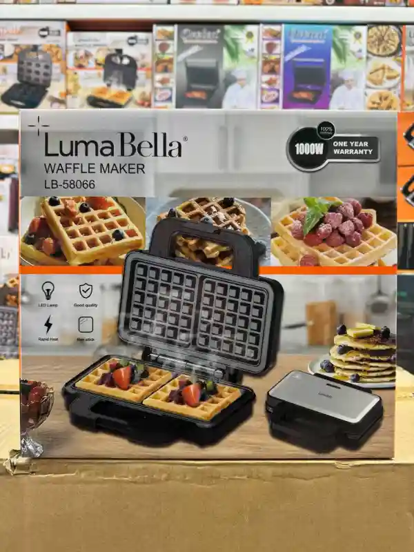 Вафельница LumaBella LB-58066, 1000W