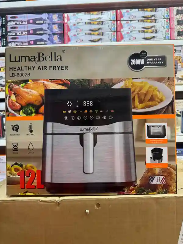 Аэрофритюрница LumaBella LB-60028 (Healthy Air Fryer), 12 л