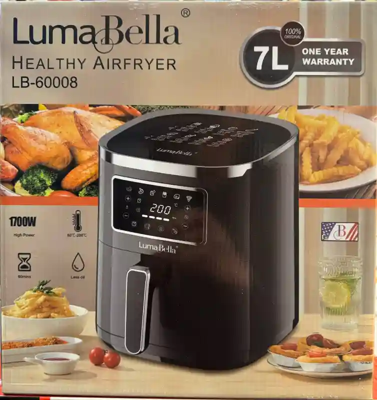 Аэрофритюрница LumaBella LB-60008 (Healthy Airfryer), 7 л