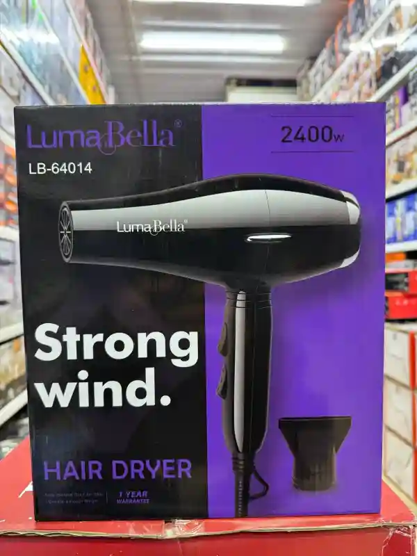 Фен для волос LumaBella LB-64014 (Strong Wind), 2400W