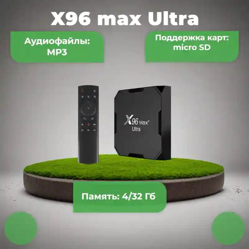 Vontar X96 MAX Plus Ultra ATV G20S Voice 4/32 Гб