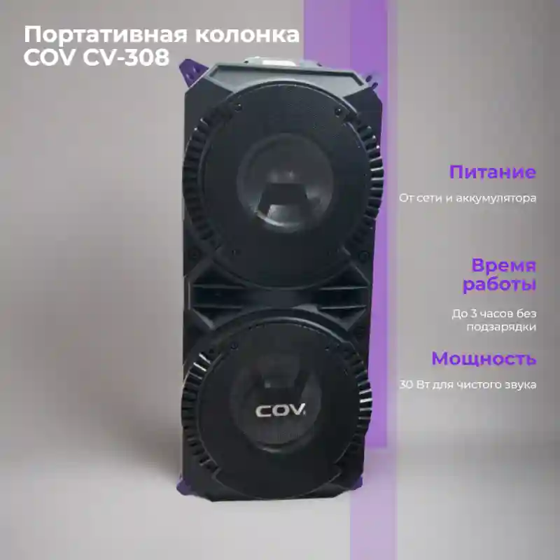 Портативная колонка COV CV-308