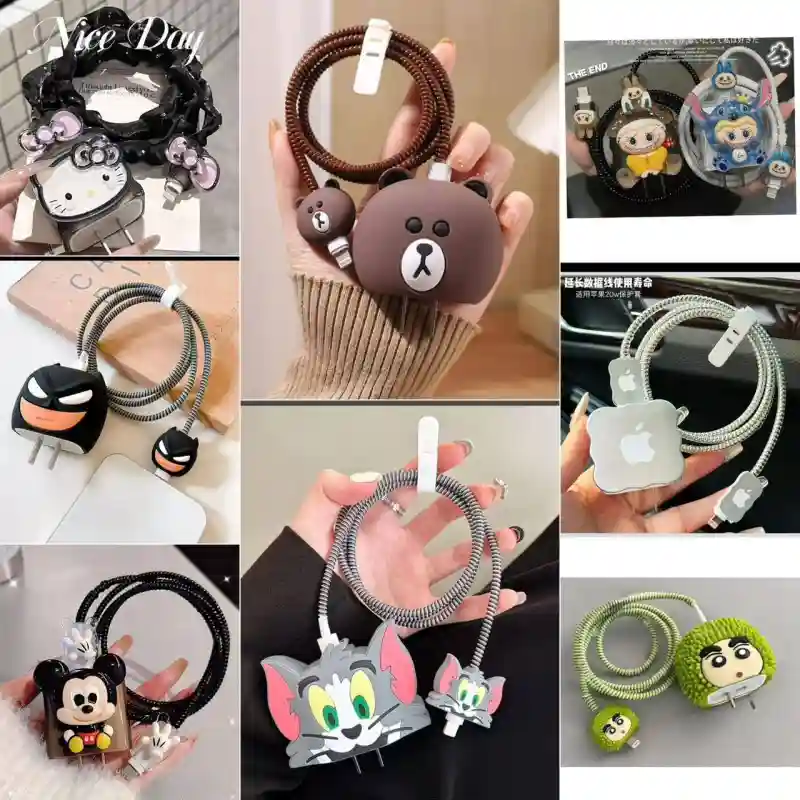 Защитный чехол для зарядки Apple 20W (персонажи)