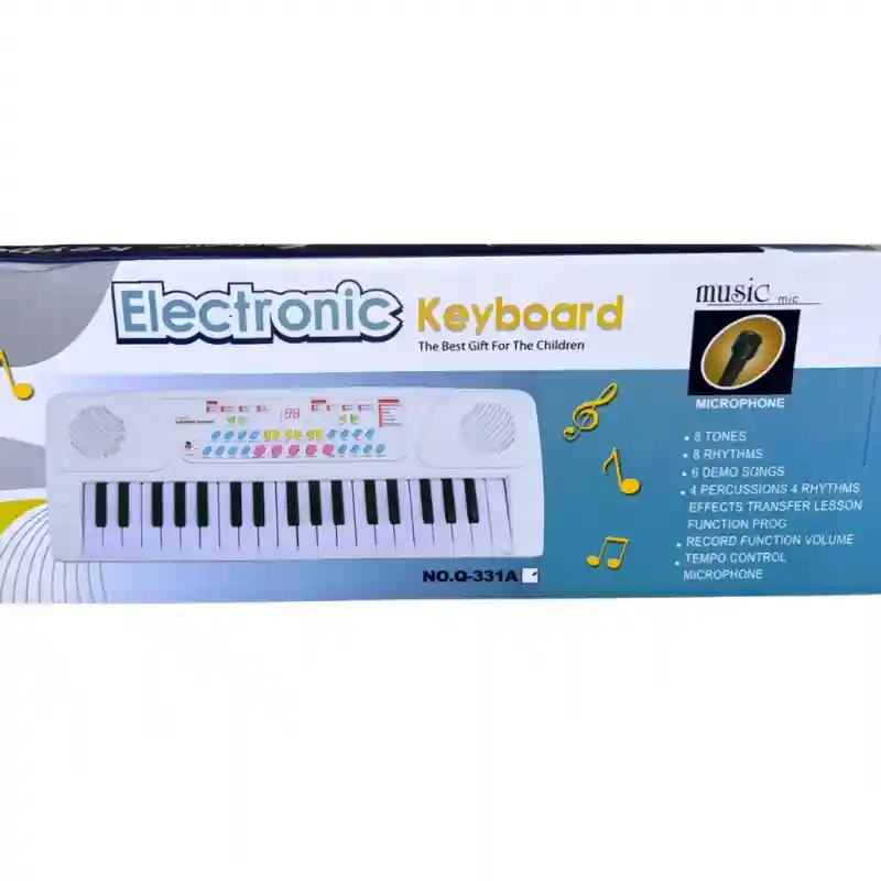 Детское пианино с микрофоном