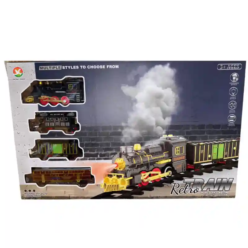 Железная дорога Retro Train с эффектами