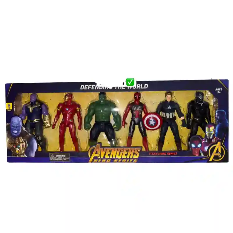 Набор фигурок супергероев Avengers 6 шт