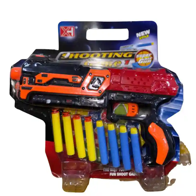 Игрушечный бластер с мягкими пулями