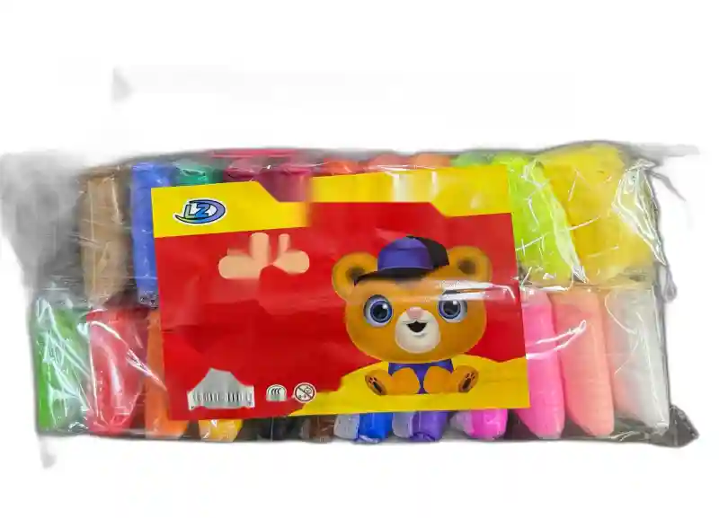 Воздушный пластилин Super Clay 9D 12 цветов 700 г