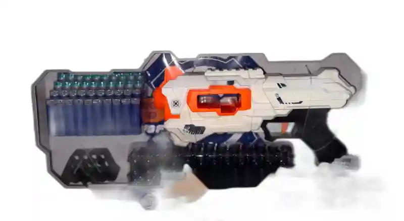 Игрушечный бластер автомат с пулями