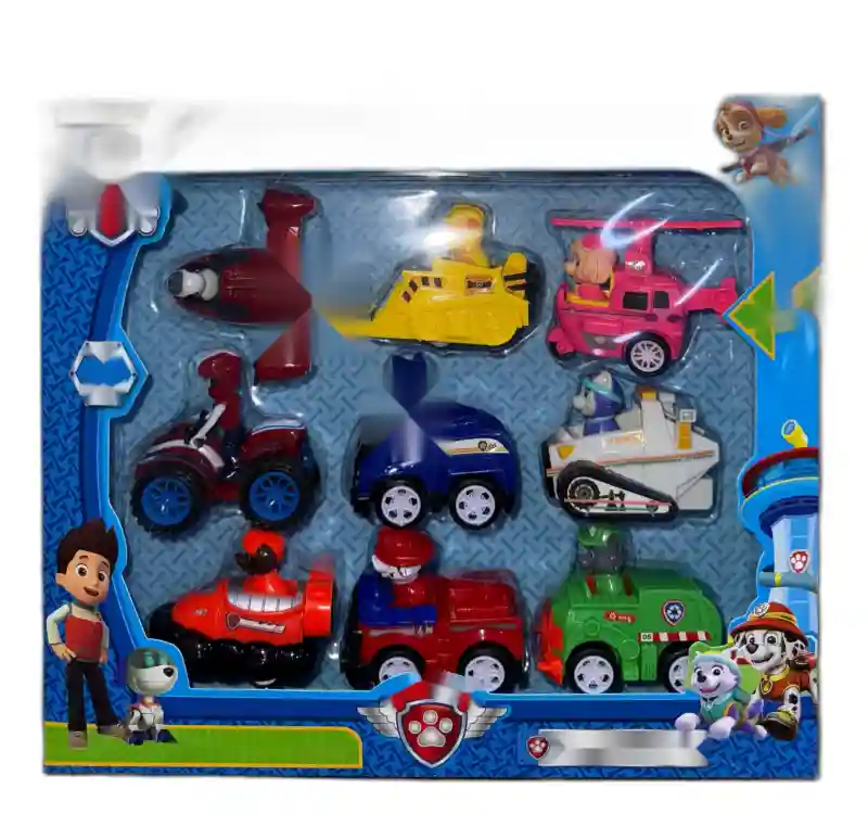 Набор машинок Щенячий патруль 9 шт