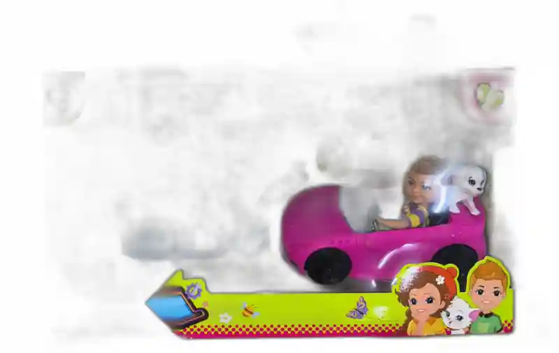 Набор кукла на мото и машине Club Mini