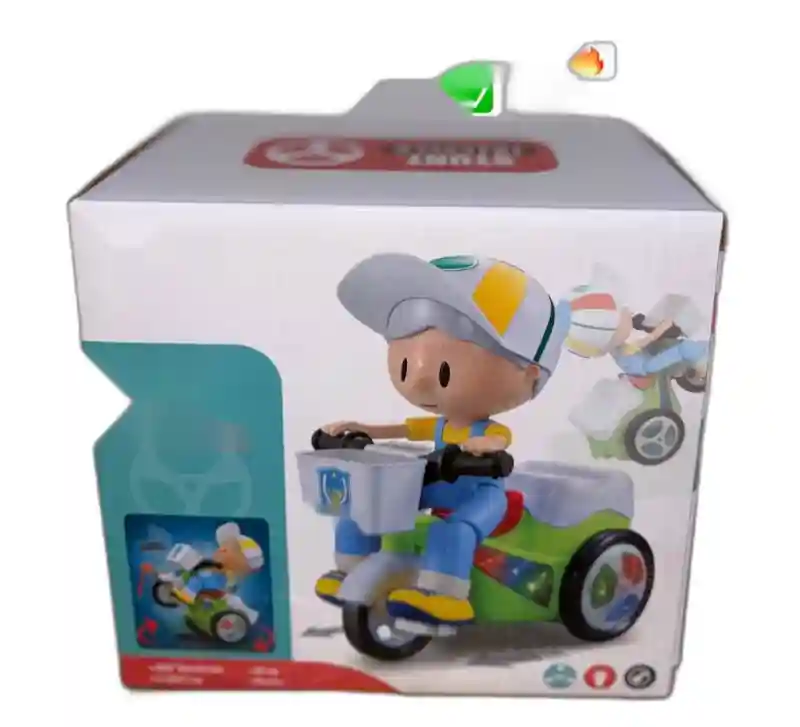 Музыкальный мальчик на велосипеде Stunt Tricycle