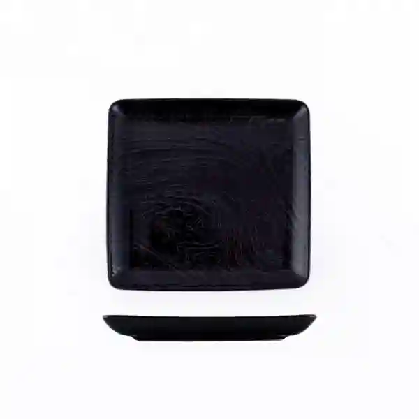 Плоская квадратная тарелка 19см