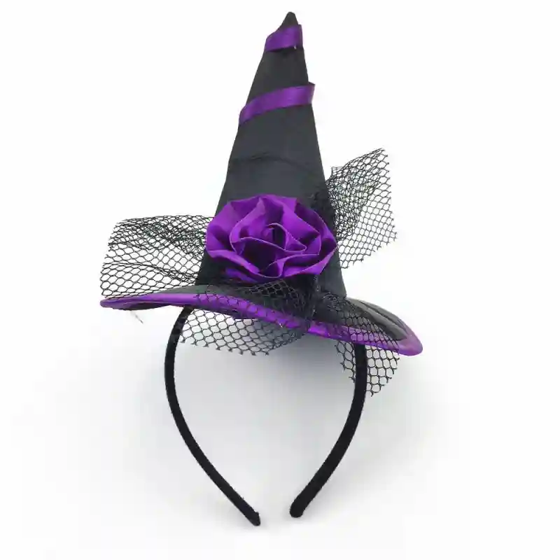 Ободок с шляпкой и вуалью