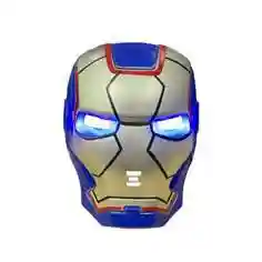 Светящаяся маска Железный человек синий