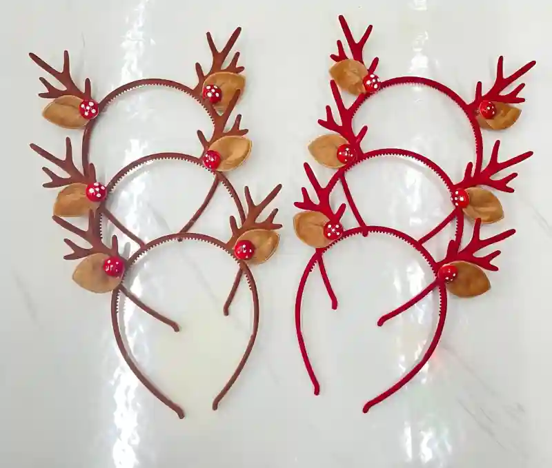 Ободок с оленьими рожками