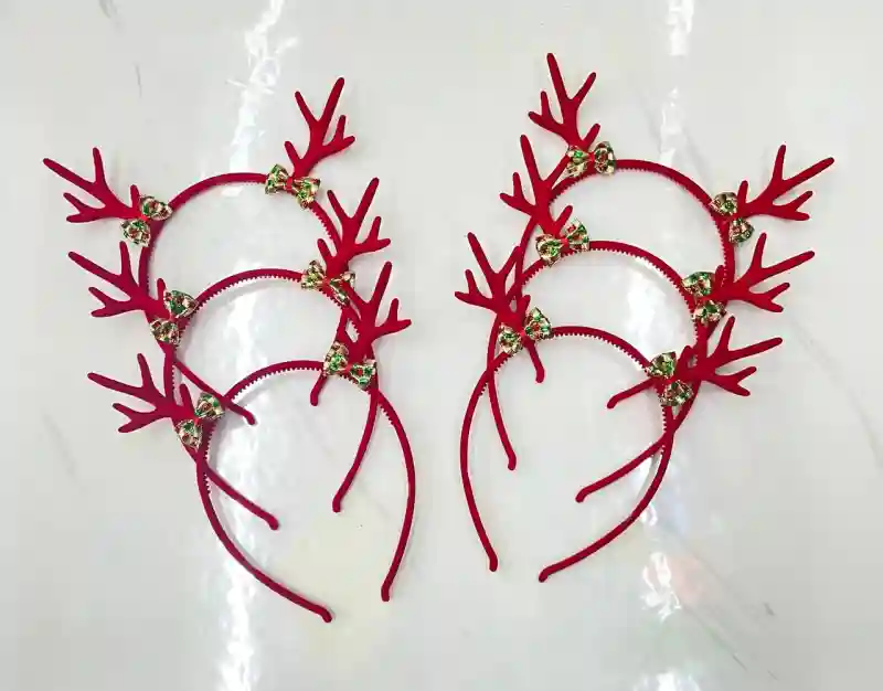 Ободок с рожками и бантиками
