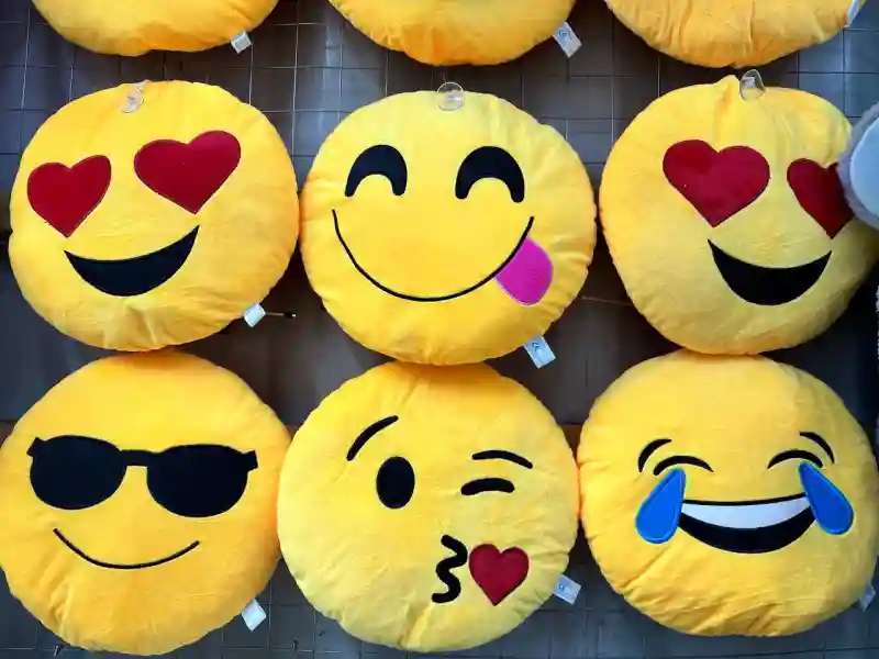 Плюшевая игрушка Смайлики (набор 5 штук)