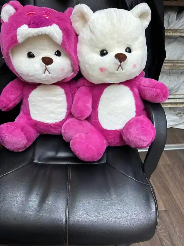 Плюшевая игрушка Мишка в капюшоне