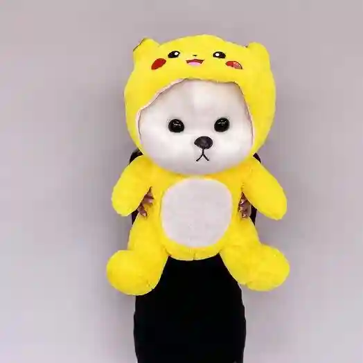 Плюшевая игрушка Мишка в капюшоне (пикачу)