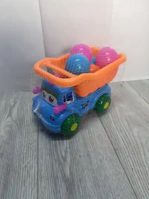 Игрушечный грузовик-самосвал «Строитель» в сетке