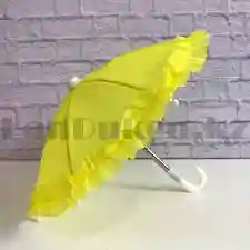 Зонт декоративный для кукол, желтый