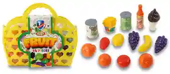 Игровой набор «Фрукты» в корзинке (14 предметов)