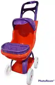 Игрушечная коляска для кукол с козырьком и столиком