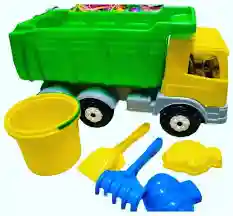 Игрушечный грузовик-самосвал с набором для песочницы