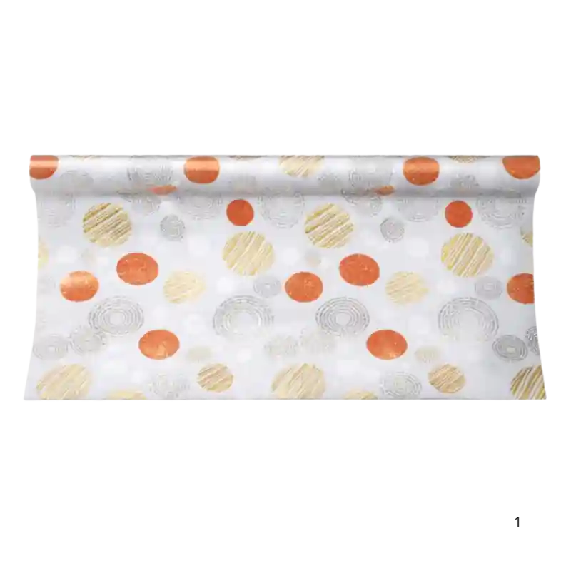 Обои виниловые «Золотистые круги», 1 метр