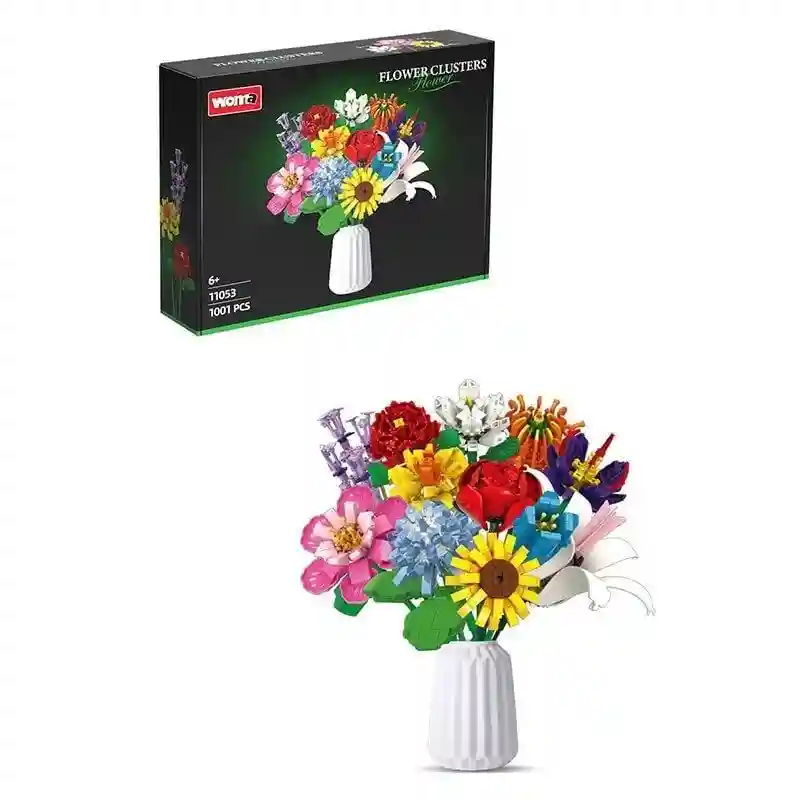Конструктор Flower Clusters «Цветочный букет» 11053 (1064 детали)