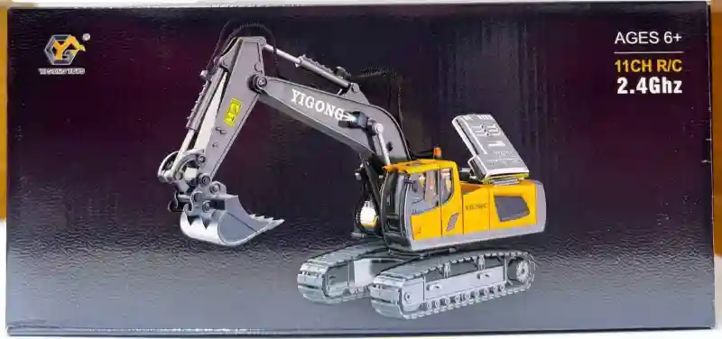 Экскаватор на радиоуправлении Yigong Toys BC1043 (11 каналов, 2.4 GHz)