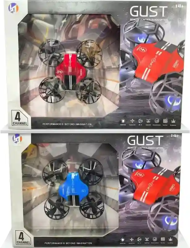 Квадрокоптер GUST JS812 с HD-камерой и защитой винтов