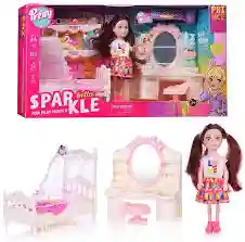Игровой набор Sparkle Bella: Кукла с мебелью «Сладкая спальня» (7020)