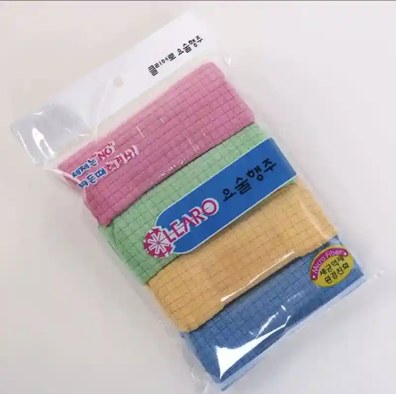 Набор салфеток из микрофибры Learo для уборки, 4 шт.