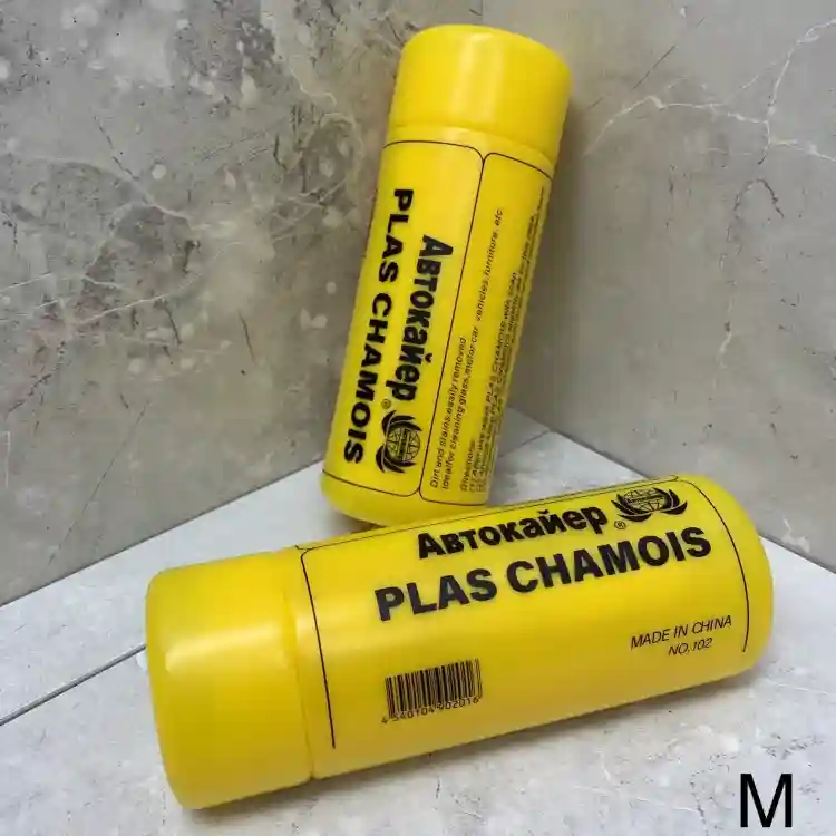 Салфетка из искусственной замши Автокайер Plas Chamois в тубе, размер M