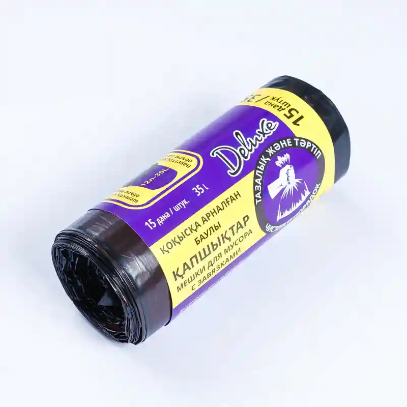 Мешки для мусора Deluxe с завязками, 35 л, 15 шт