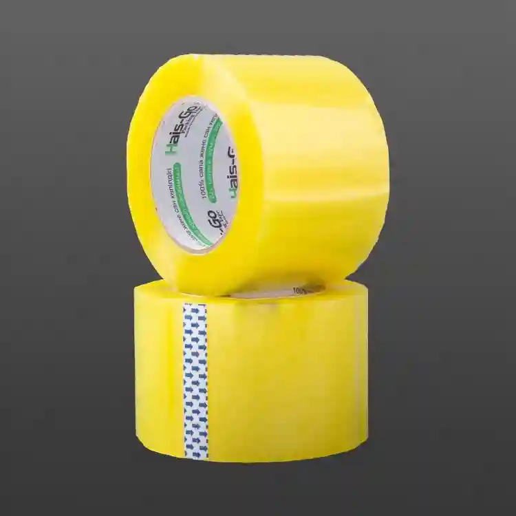 Скотч упаковочный Hais-Go Packing Tape, желтый