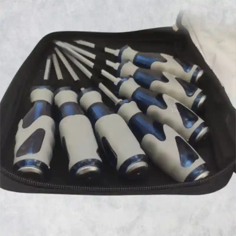 Набор ударных отверток силовых, 7 шт. в чехле