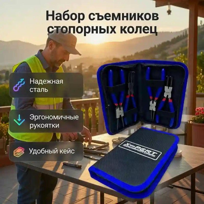 Набор съемников стопорных колец X-PERT